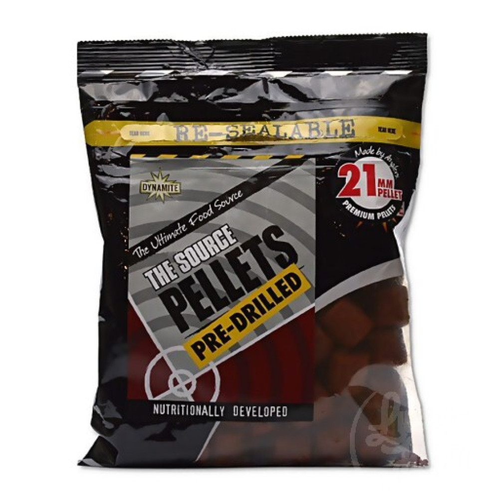 Пелетс Dynamite Baits Source Pellets - 21mm Pre-Drilled - 350g, DY149