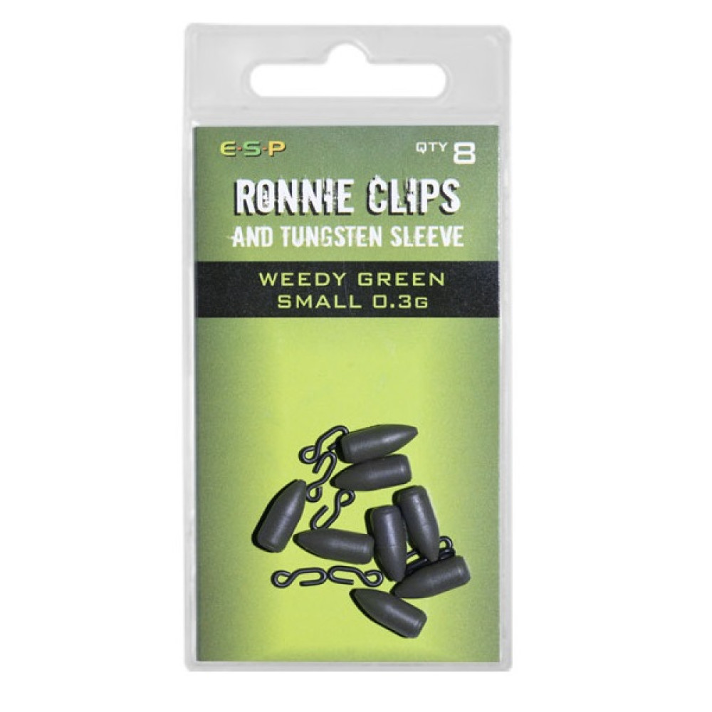 Швидкознімач ESP Ronnie Clip And Tungsten Sleeve Small 0.3g Green