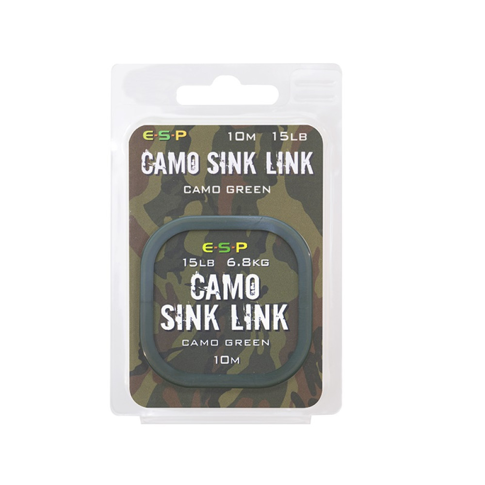 Повідковий матеріал ESP Camo Sink Link Green 15lb