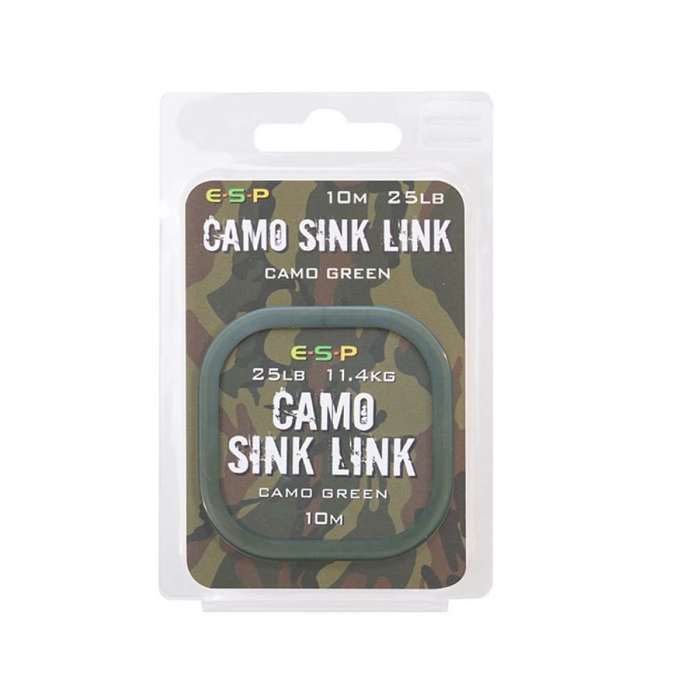 Повідковий матеріал ESP Camo Sink Link Green 25lb