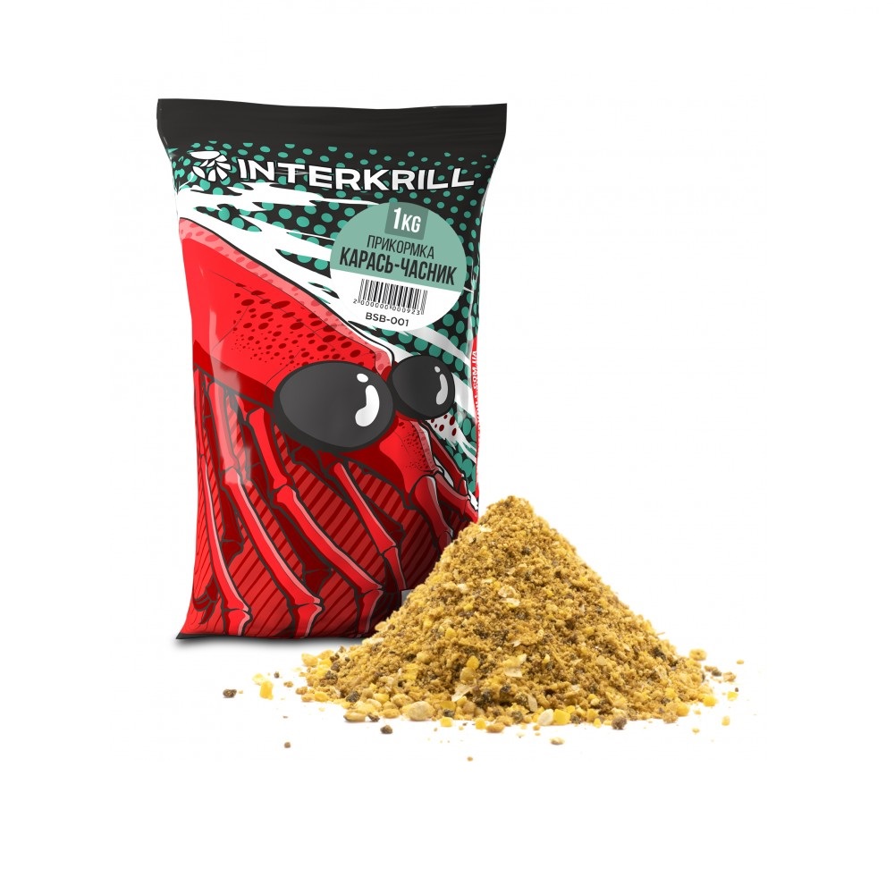 Прикормка Interkrill Карась-Часник, 1кг