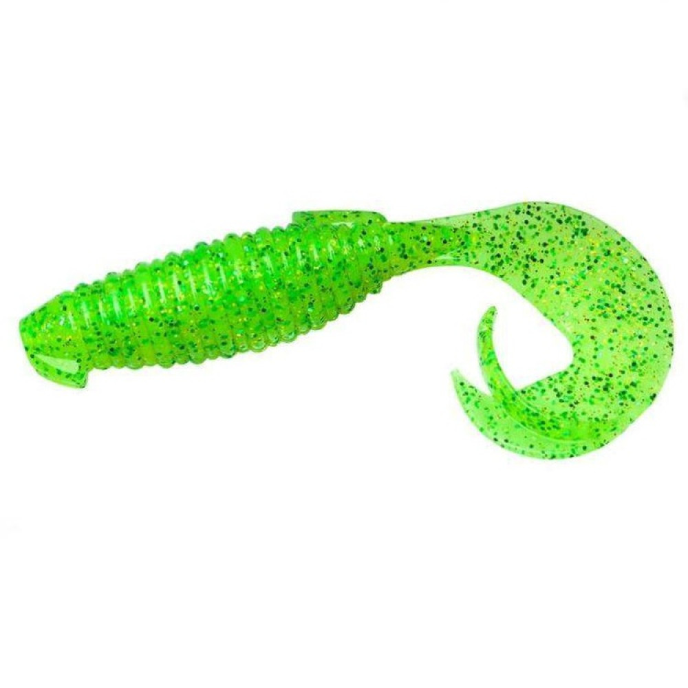 Силіконова приманка Keitech Flapper Grub 4" 424 lime chartreuse