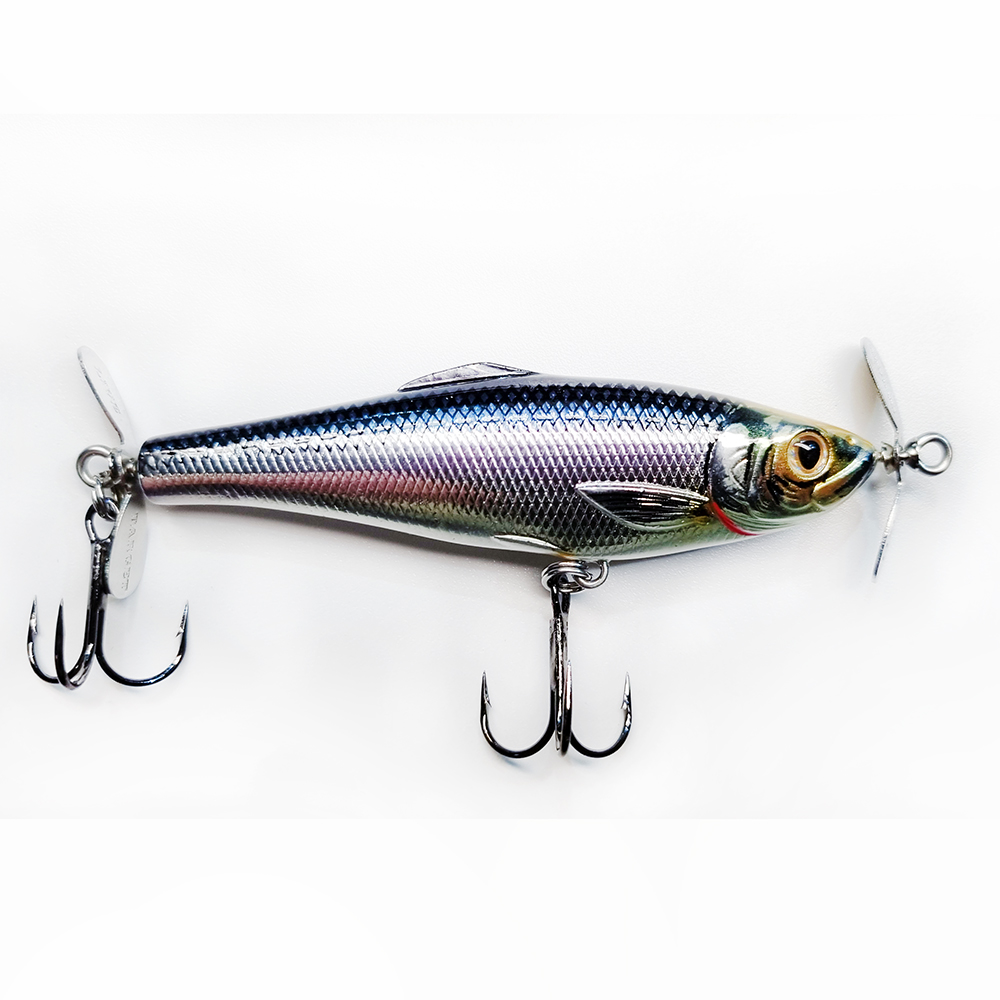 Воблер Koppers ВВР88Т201 Blueback Herring 3 1/2' 201 Silver/blue