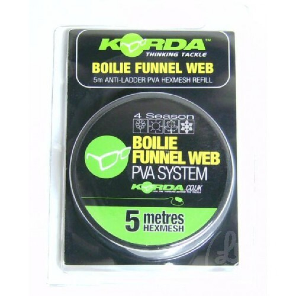 ПВА рукав Korda Boilie Funnel Web 4 Season 5m MICROMESH Refill KBMR5