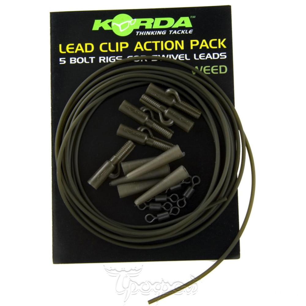 Korda Lead Clip Action Pack Weed KLCAPW