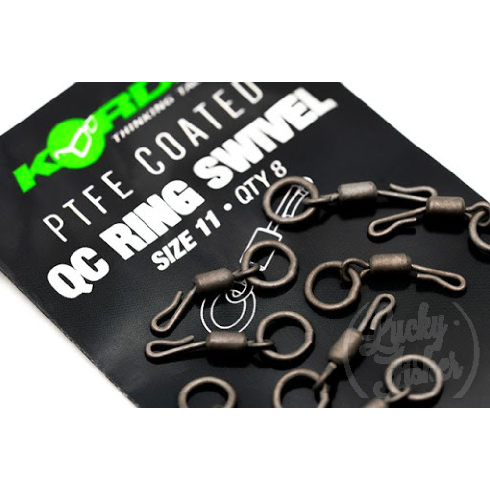 Korda Quick Change Ring Swivel Size 11 (8pcs) KQR11