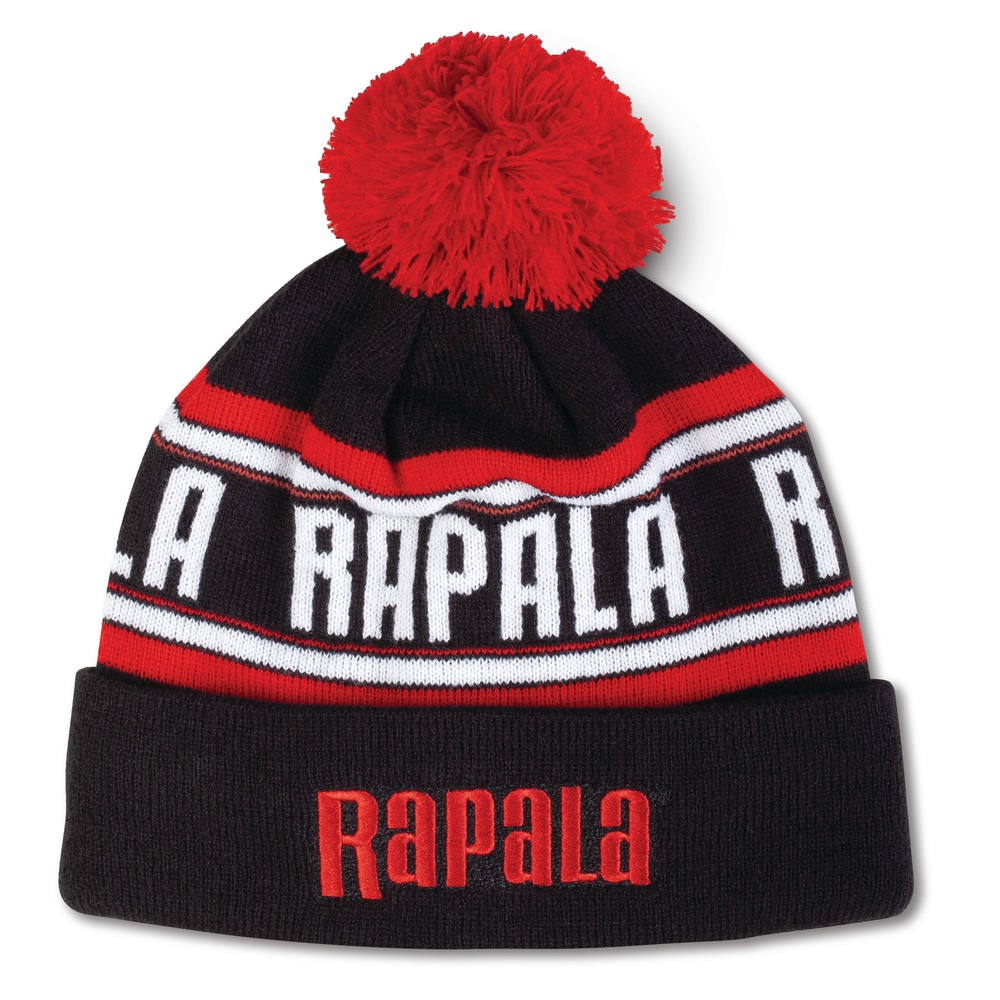 Шапка Rapala Beanie Чорний/Червоний/Білий, RAPBEANIE7