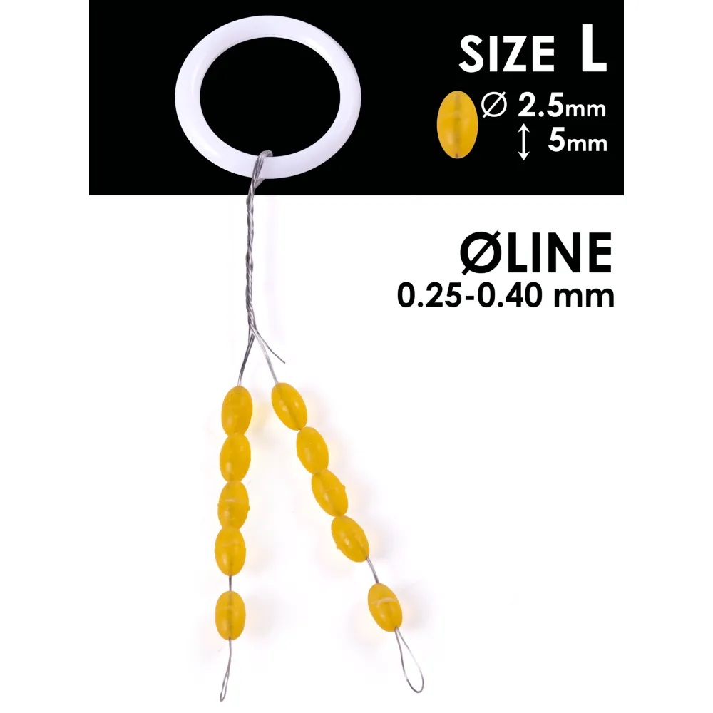 Стопор силіконовий Salmo BARREL STOPS L 0,25-0,4мм