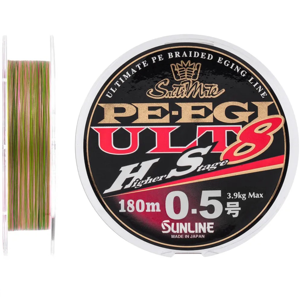 Шнур Sunline PE EGI ULT HS8 180m #0.5/0.117mm 3.9kg