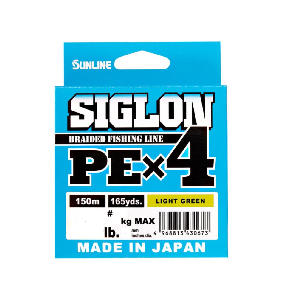 Шнур Sunline Siglon PE x4 150m (темн-зел.) #1.7/0.223mm 30lb/13.0kg