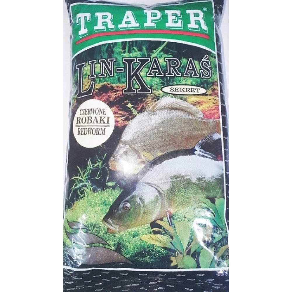Прикормка Traper SEKRET Лин+карась (червоний черв'як) 1кг