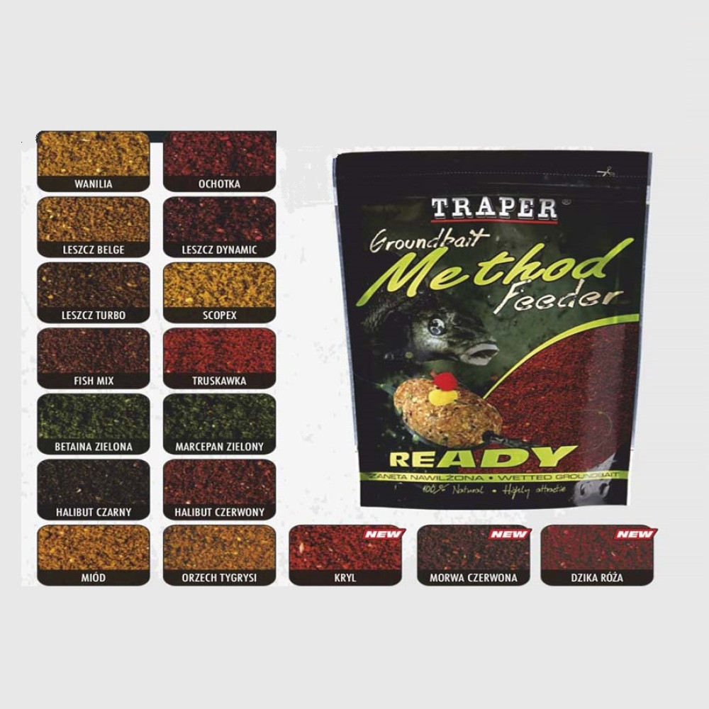 Прикормка Traper Method Feeder READY Swett Honey 0,75кг