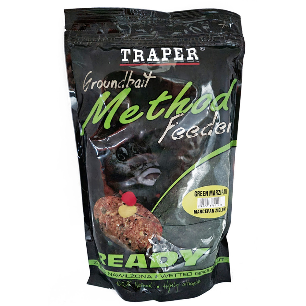 Прикормка Traper Method Feeder READY Зелений Марципан, 0,75кг